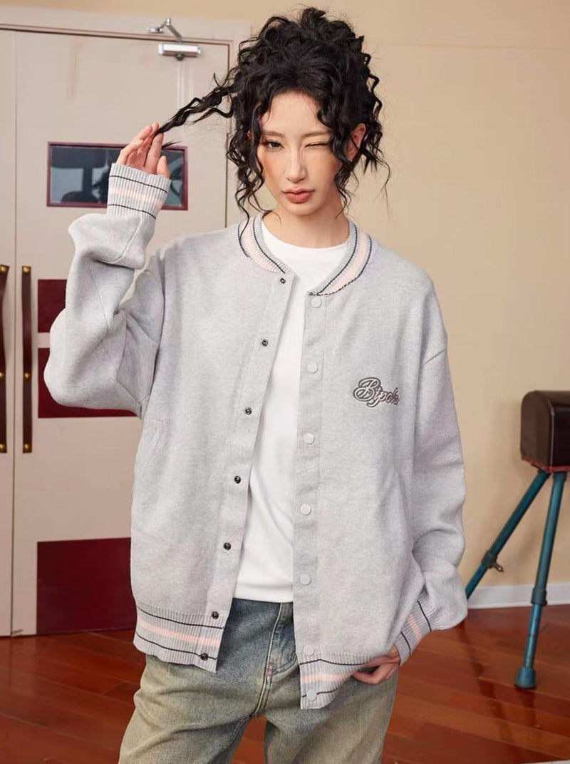 BIPOLAR Mera Outfit Baseball Jersey Sweater