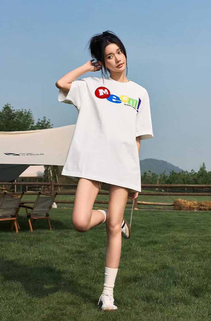 MEDM Toothbrush Embroidered M Short-sleeved T-shirt