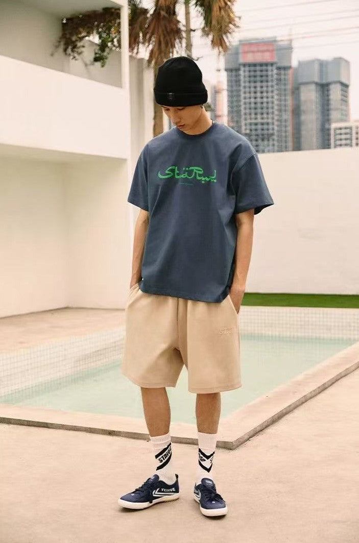 REMEDYxSTA Arabic Letter Print Short-sleeved T-shirt