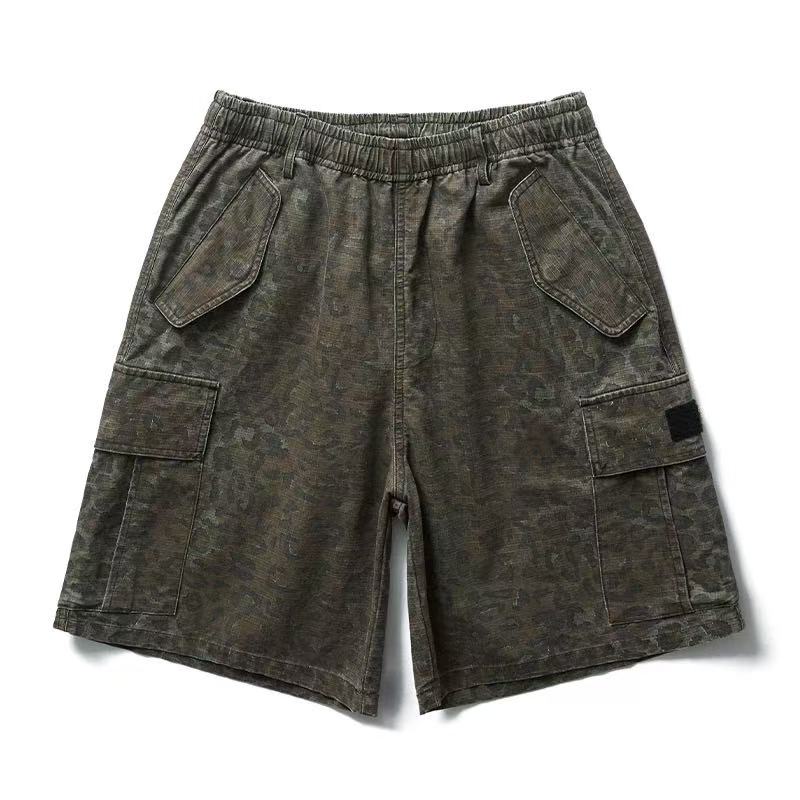 REMEDY Leopard Camo Cargo Shorts (x3 Velcro Patches)