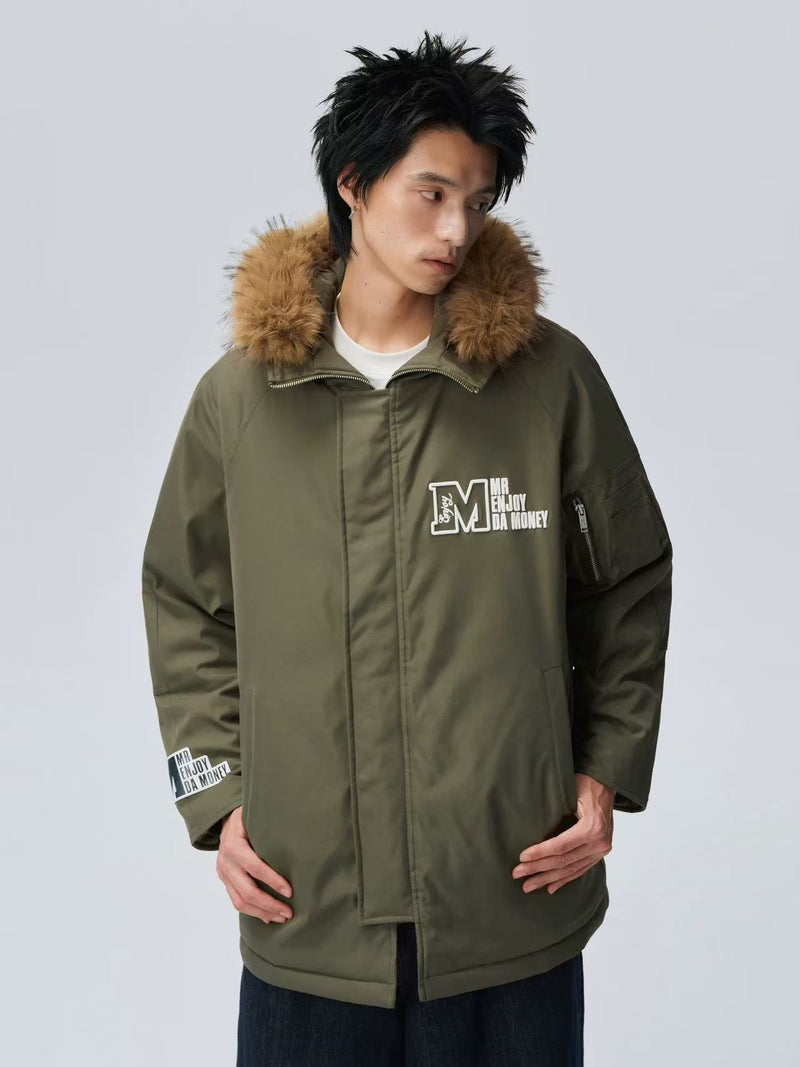 MEDM Fur Collar Long Down Parka