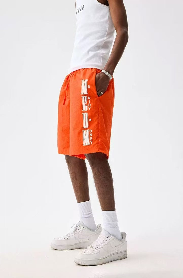 MEDM Nylon Letter Logo Shorts