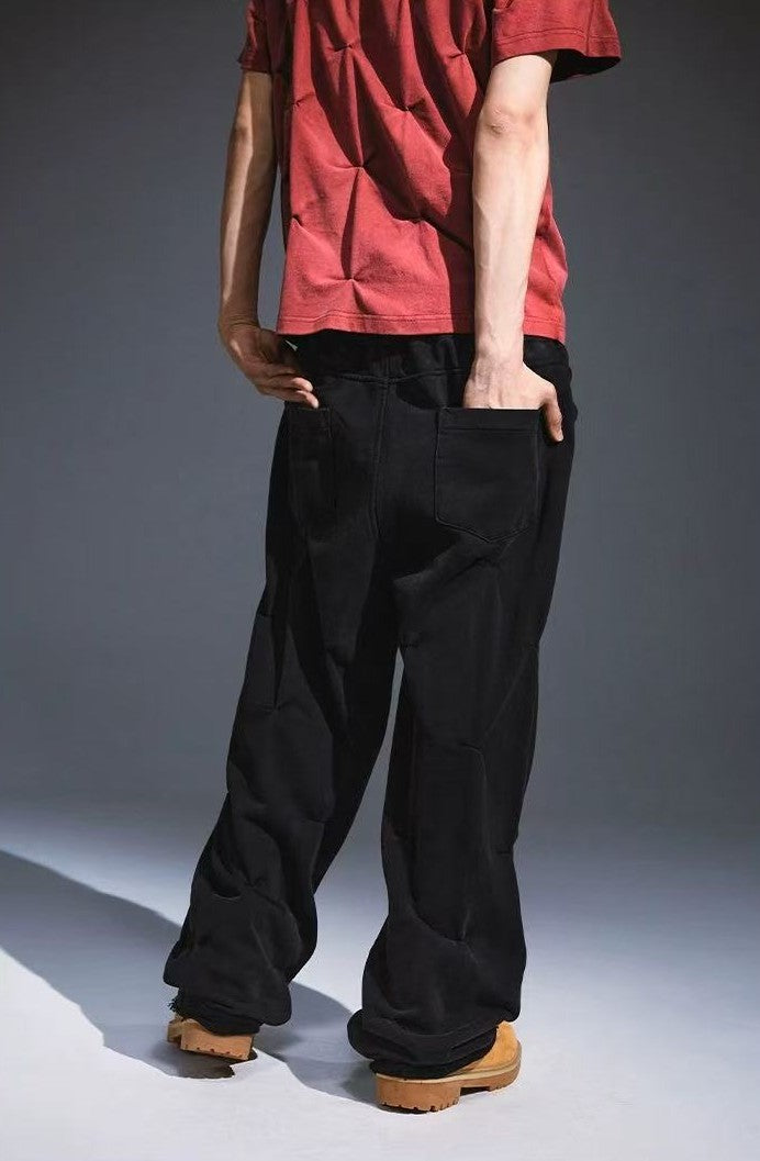 REMEDY Loose Straight Pleated Casual Pants