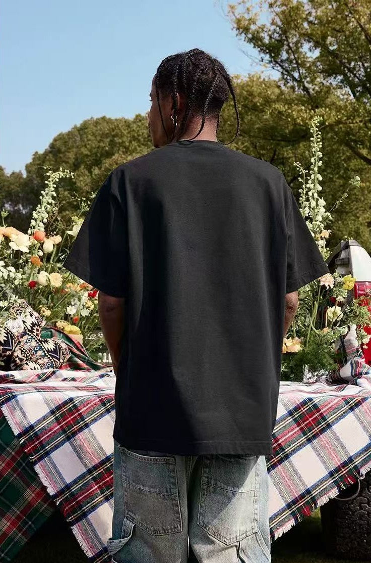 MEDM Laser Sticker Short-sleeved T-shirt