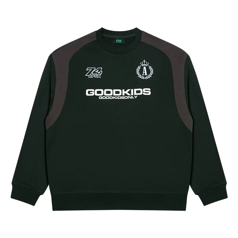 AFGK Retro Pullover Long-sleeve Sweatshirt