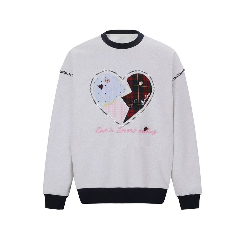 BIPOLAR Love Patch Crew Neck Sweatshirt