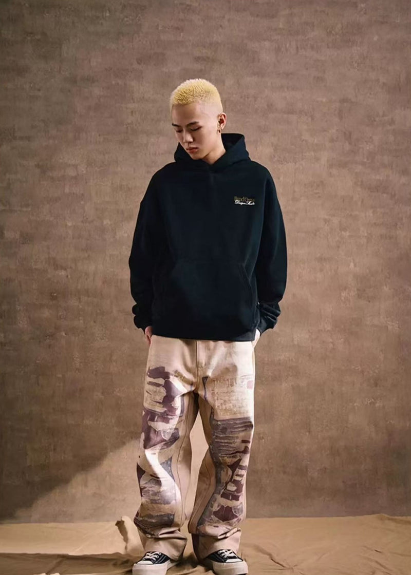 REMEDY Logo Embroidered Fleece Hoodie