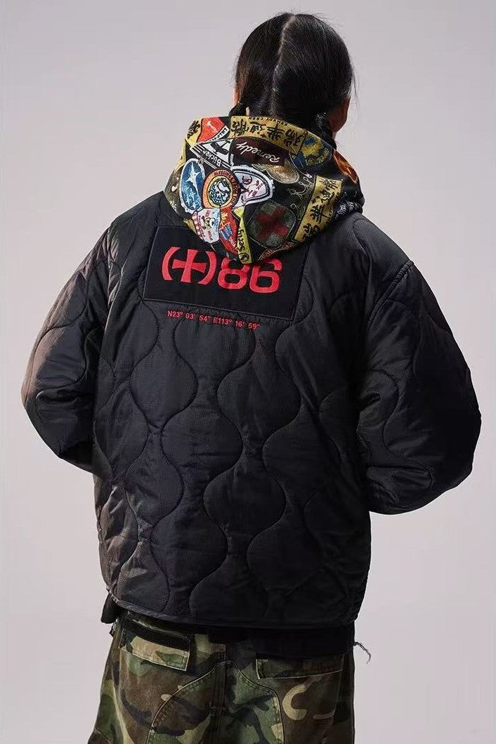 REMEDY Embroidered Cotton Padded Jacket