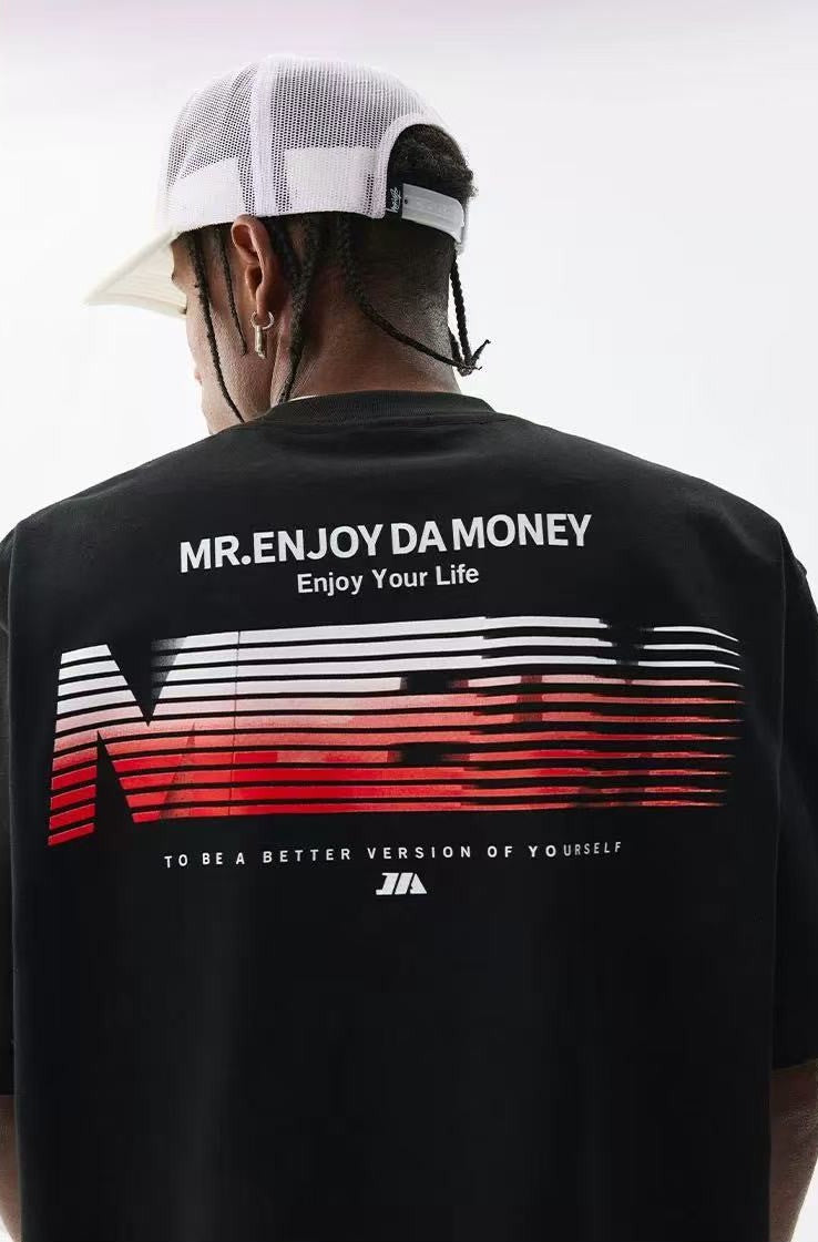 MEDM Phantom Lettering Short-sleeved T-shirt