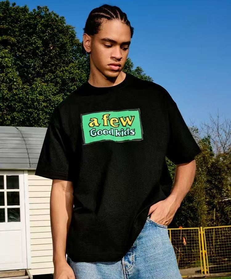 AFGK Graffiti Print Short-sleeve T-shirt