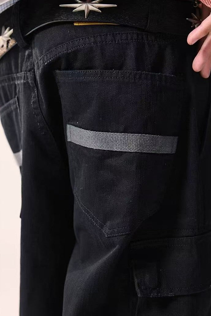 REMEDY Retro Frayed Striaght-leg Work Pants