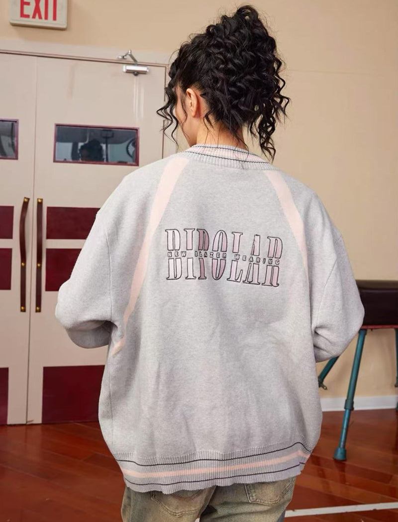 BIPOLAR Mera Outfit Baseball Jersey Sweater