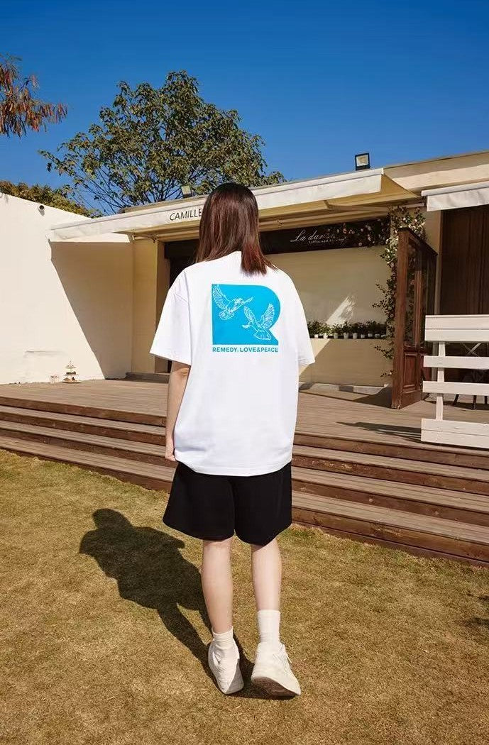 REMEDY Love and Peace Dove Short-sleeve T-shirt