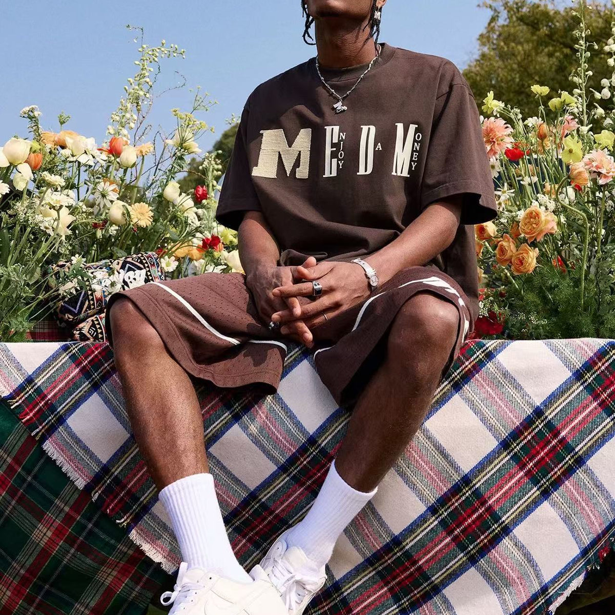 MEDM Chunky Knitted Short-sleeve T-Shirt