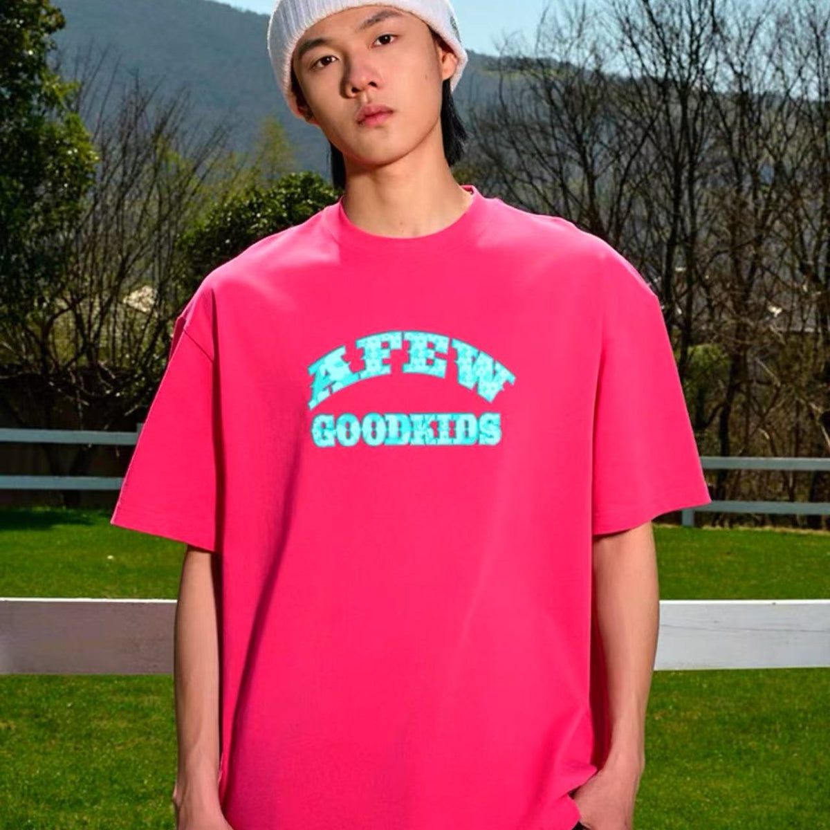AFGK Flocked Short-sleeve T-shirt