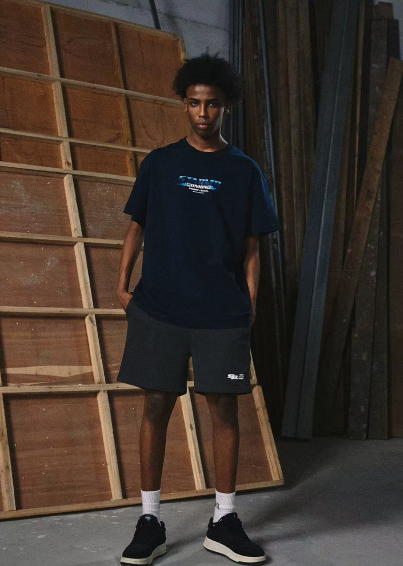 REMEDYxSTA SR Car Engine Printed Short-sleeve T-shirt