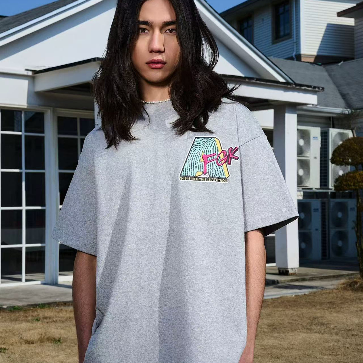 AFGK Parody MTV Embroidered Short sleeves T-shirt