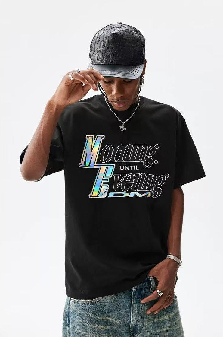 MEDM Laser Sticker Short-sleeved T-shirt