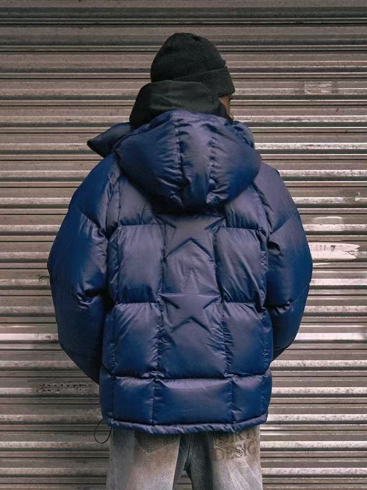 REMEDYxSTA Double Star Removable Hooded Cotton Coat