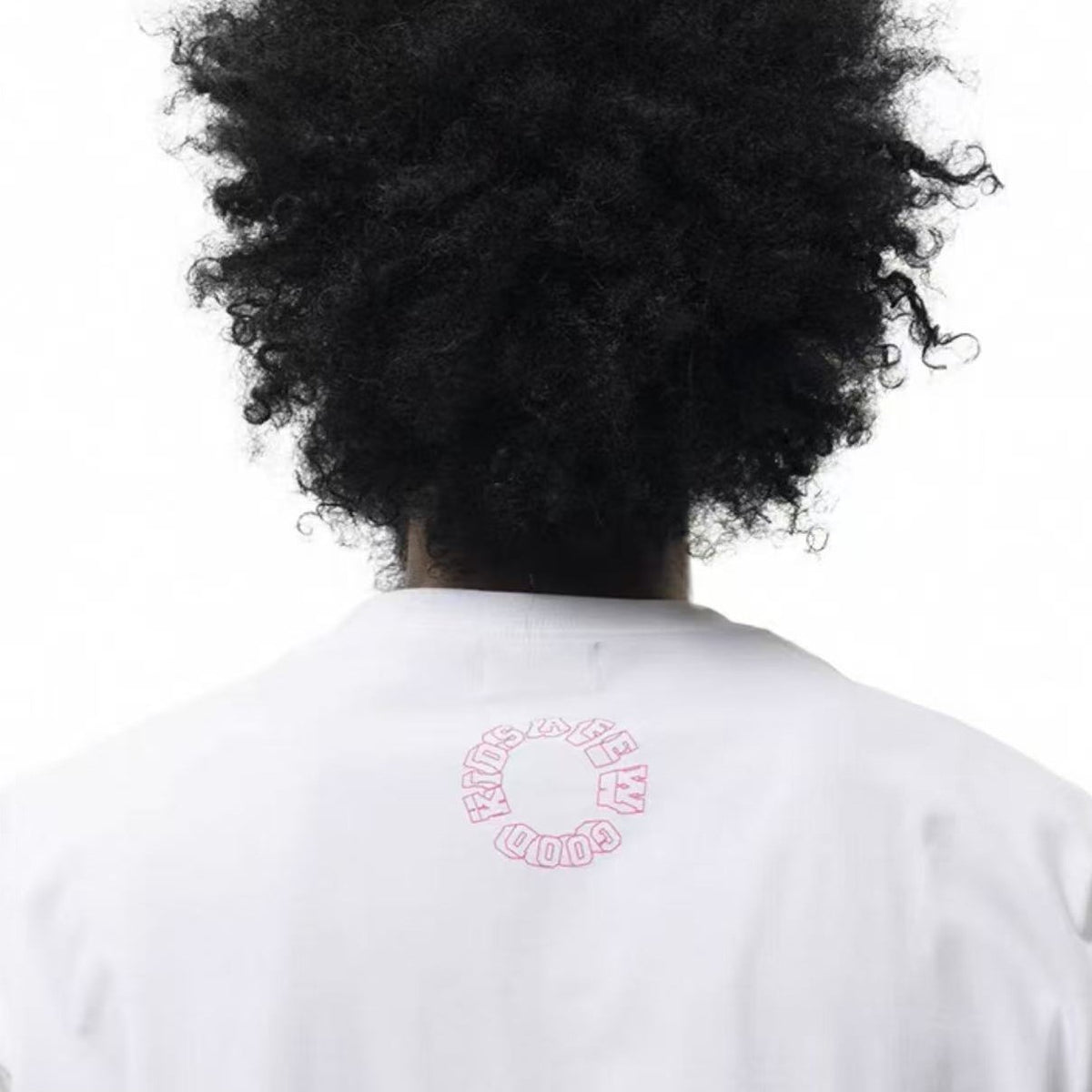 AFGK Letter Embroidered Short-sleeve T-shirt