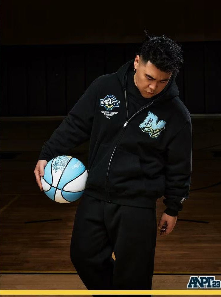 MEDMxANPT Logo Design Zipper Hoodie