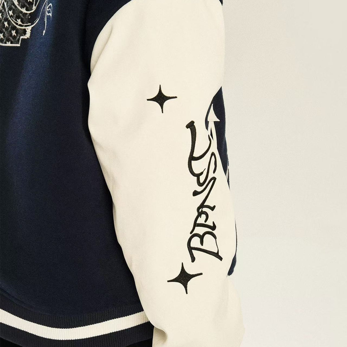 BIPOLARxNSTNEW Embroidered Baseball Jersey
