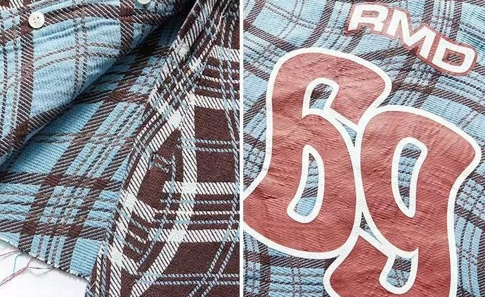 REMEDY Double-sided Plaid Pattern Long-sleeve Shirt