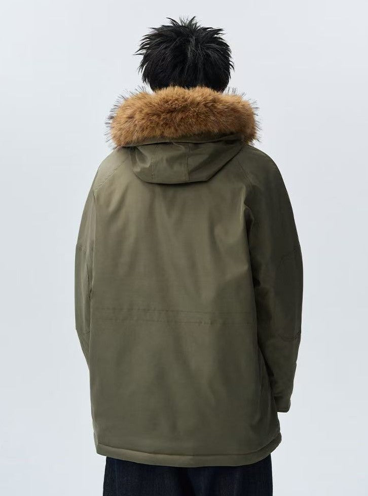 MEDM Fur Collar Long Down Parka