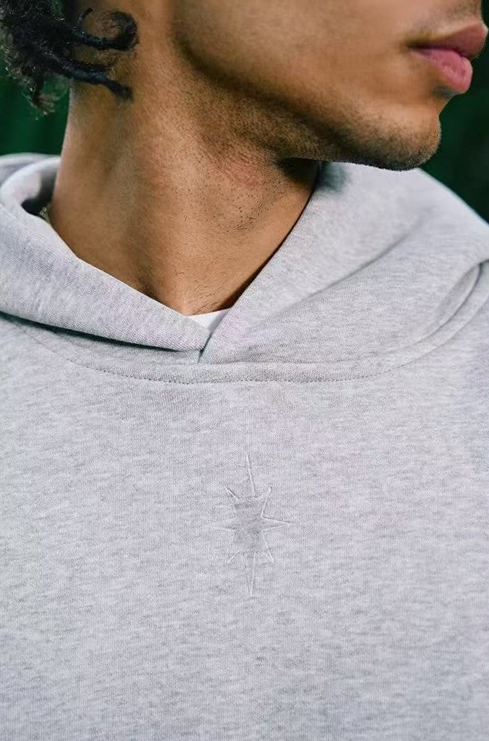 REMEDY Octagram Star Logo Print Hoodie