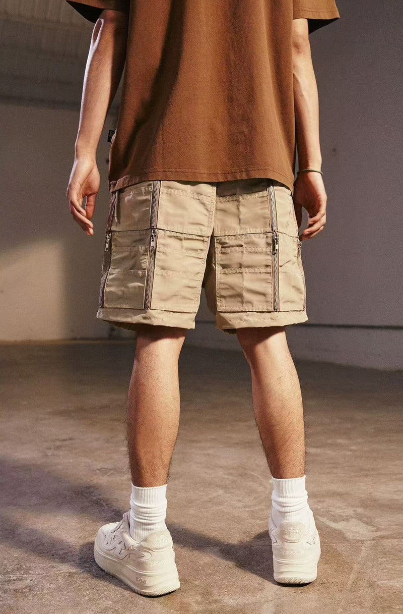 REMEDY Reversible Multi-pocket Zipper Cargo Shorts