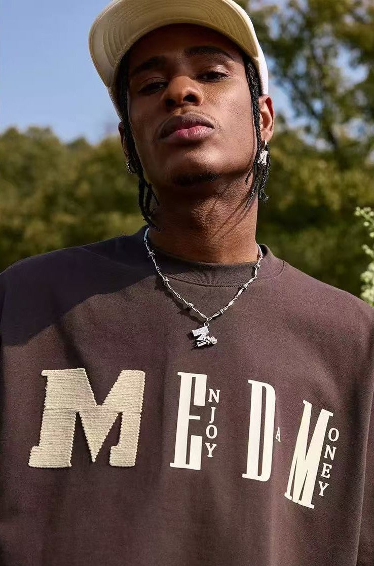 MEDM Chunky Knitted Short-sleeve T-Shirt