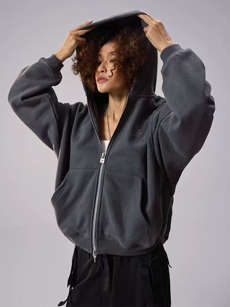 REMEDY Logo Print Hooded Backpack Sweatshirt