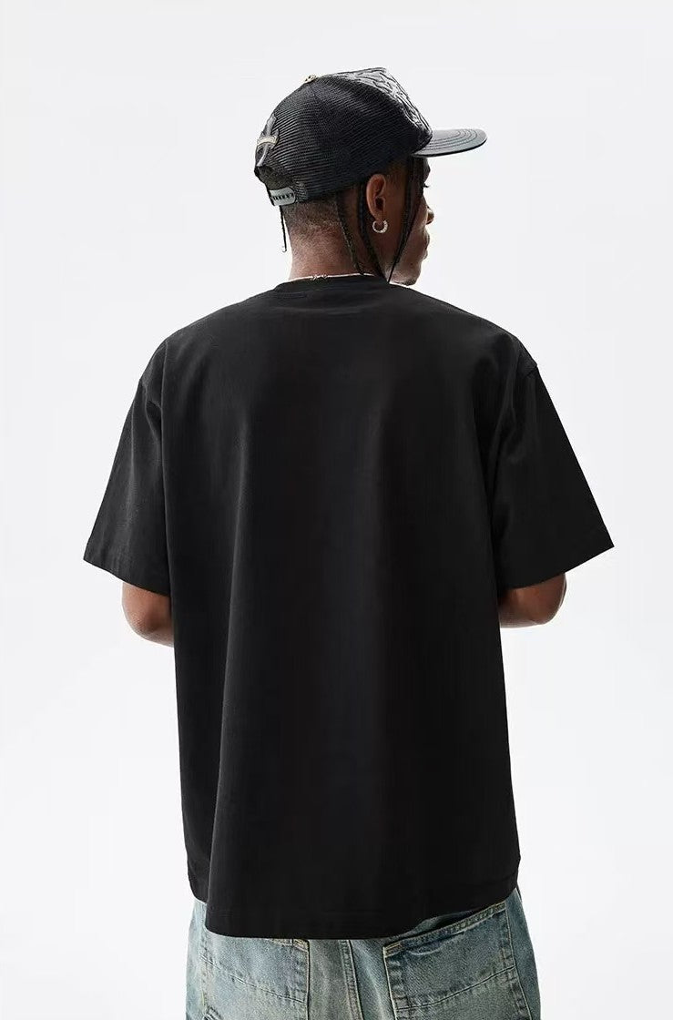 MEDM Laser Sticker Short-sleeved T-shirt