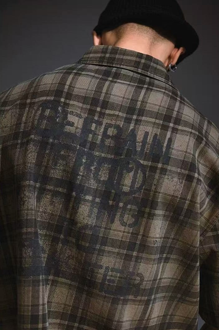 REMEDY Retro Skeleton Short-sleeved Shirt