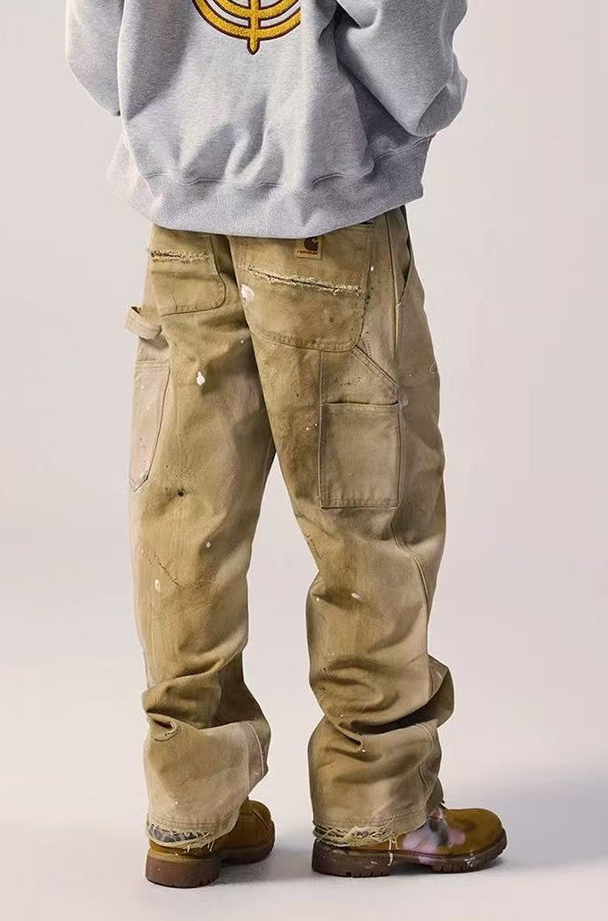 REMEDY Retro Splash Ink Straight-leg Cargo Pants