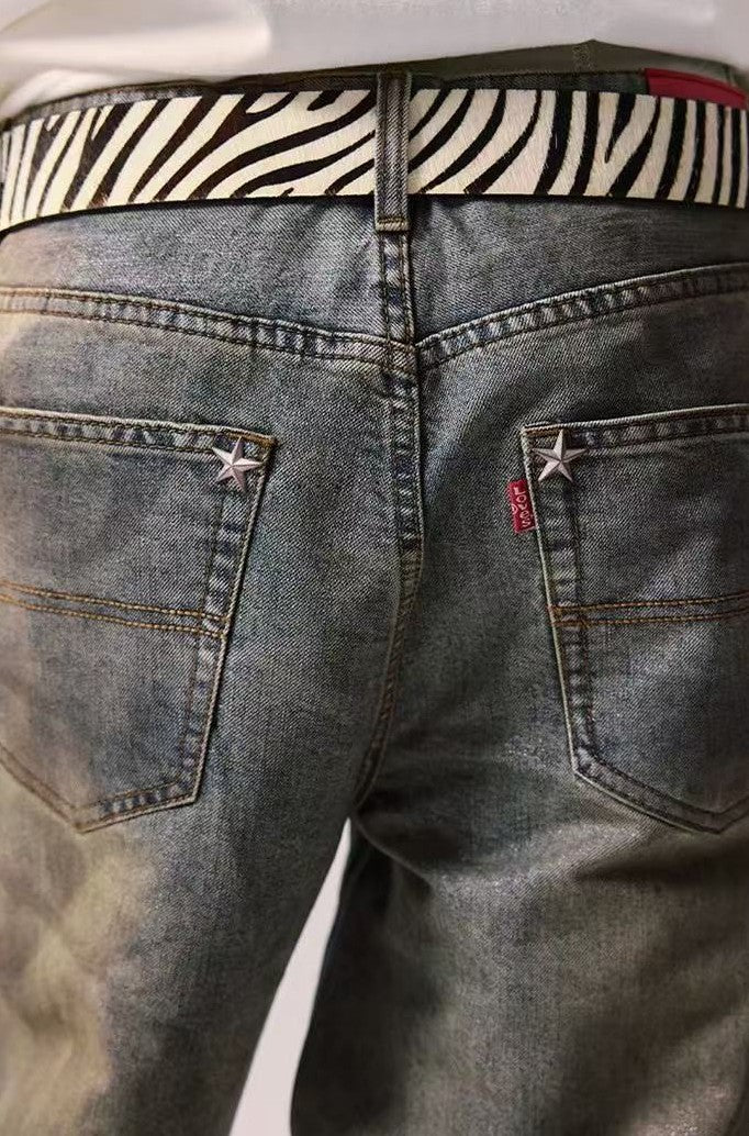 REMEDY Washed Baggy Jeans