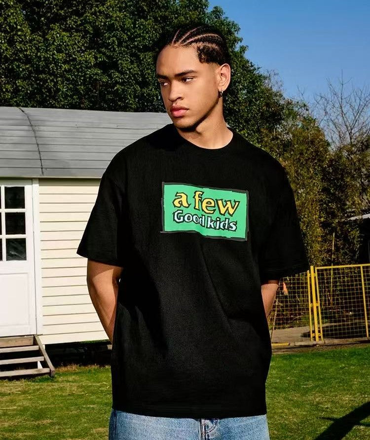 AFGK Graffiti Print Short-sleeve T-shirt