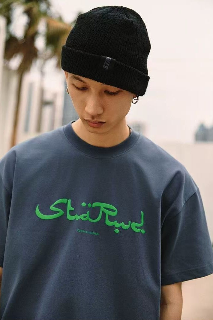 REMEDYxSTA Arabic Letter Print Short-sleeved T-shirt