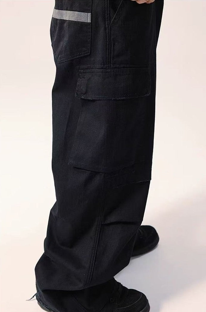 REMEDY Retro Frayed Striaght-leg Work Pants