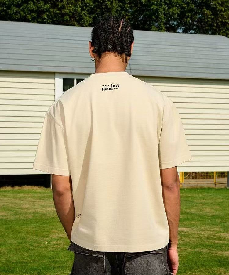 AFGK NEED MONEY Handwritten Slogan Short-sleeved T-shirt