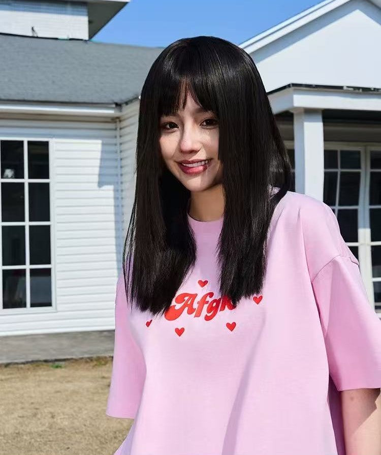 AFGK  Hearts Scattered Short Sleeve T-Shirt