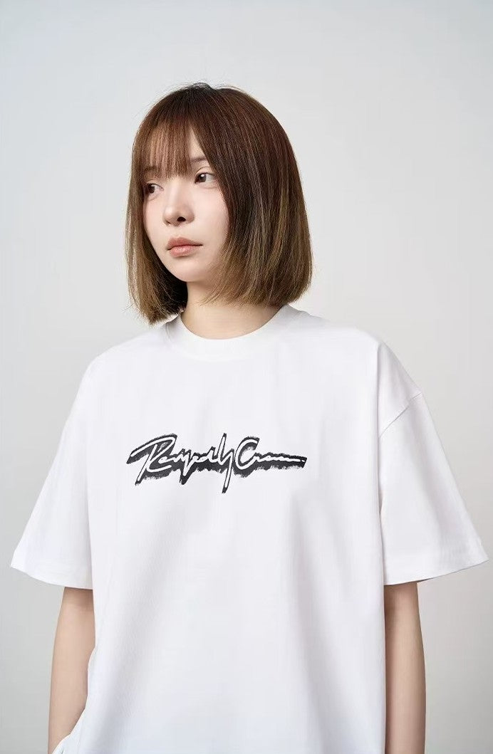 REMEDY Letter Print Short-sleeve T-shirt