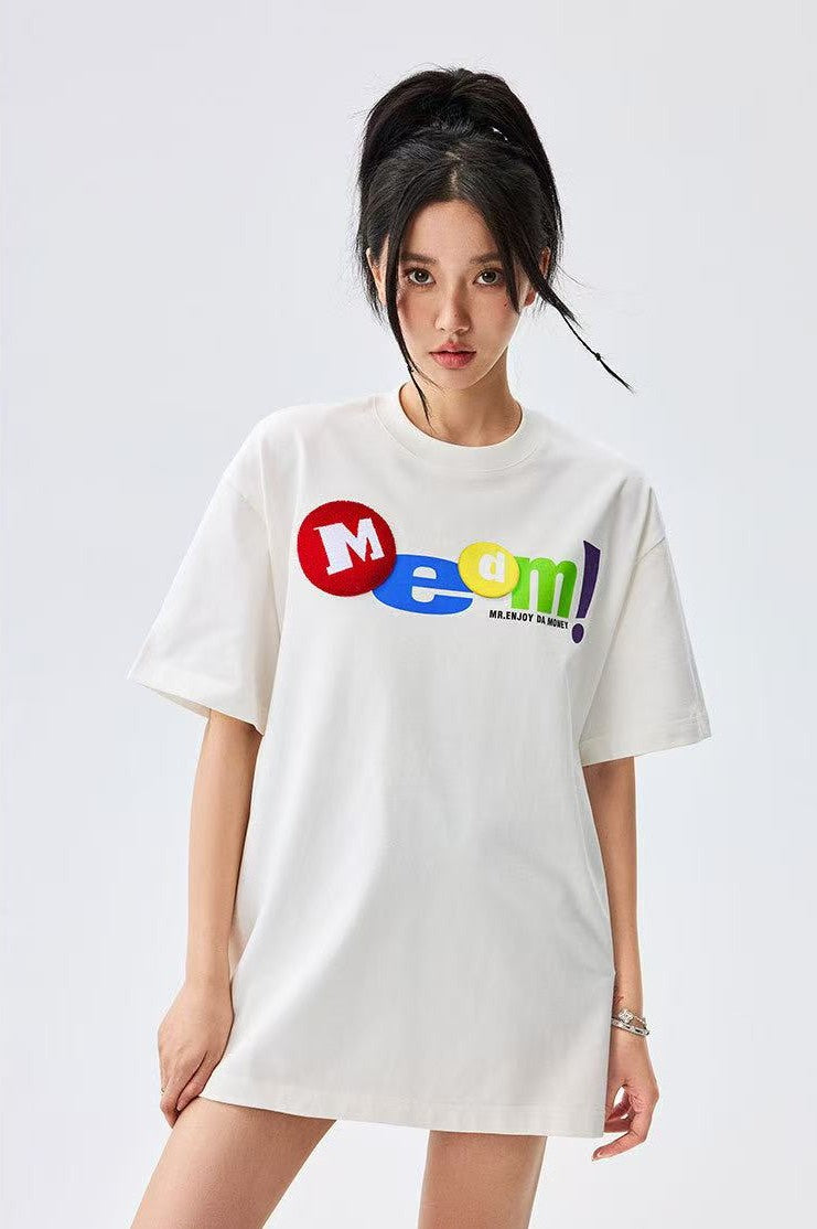 MEDM Toothbrush Embroidered M Short-sleeved T-shirt