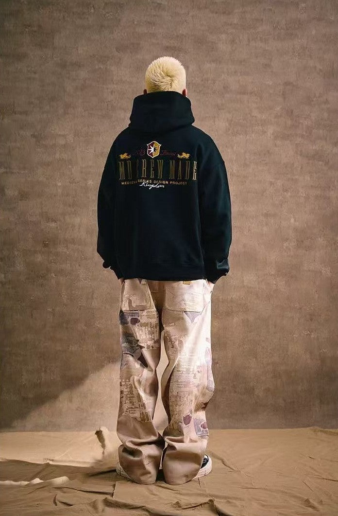 REMEDY Logo Embroidered Fleece Hoodie