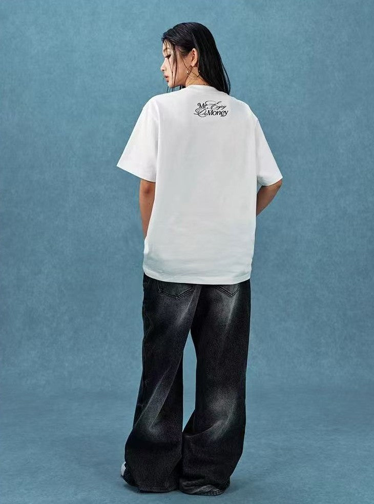 MEDM Diamond Logo Hot Drill  Short Sleeve T-shirt