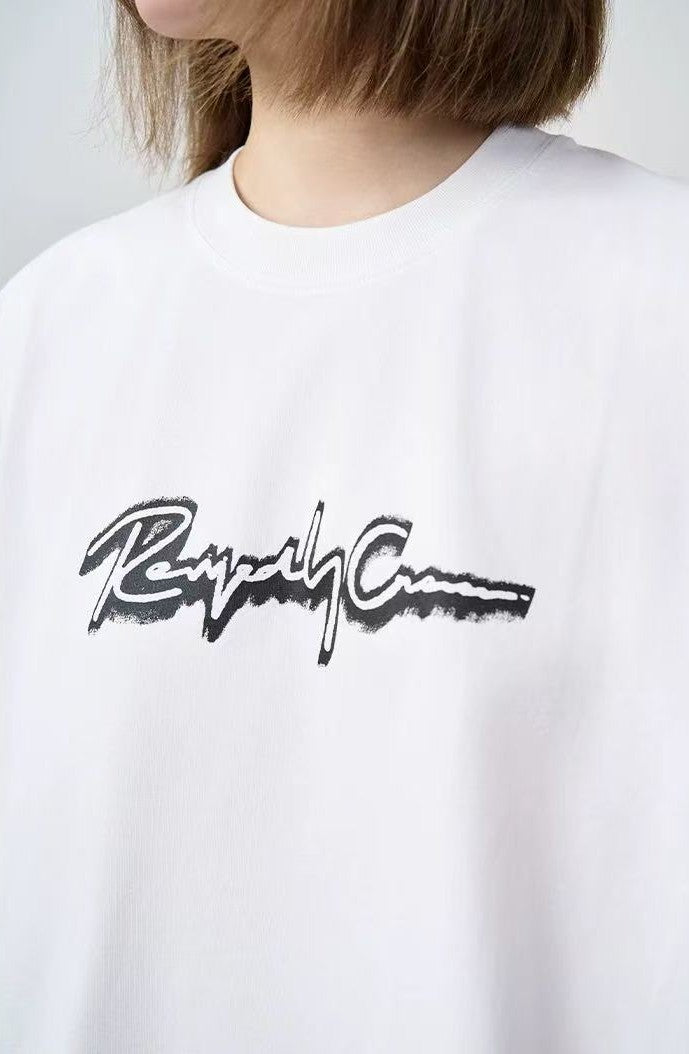 REMEDY Letter Print Short-sleeve T-shirt