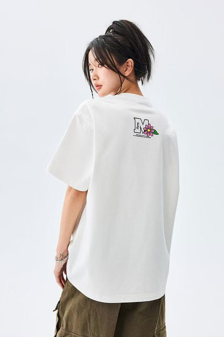 MEDM Hydrangea Design Short-sleeved T-shirt