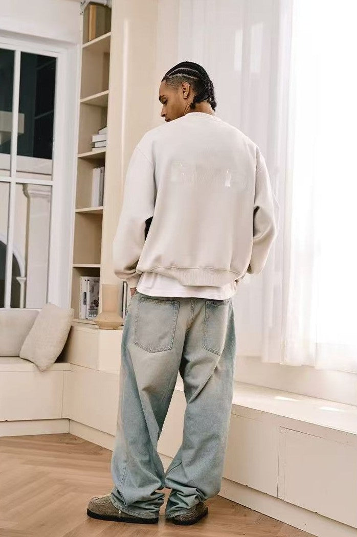 REMEDY Octagram Star Logo Print Sweater