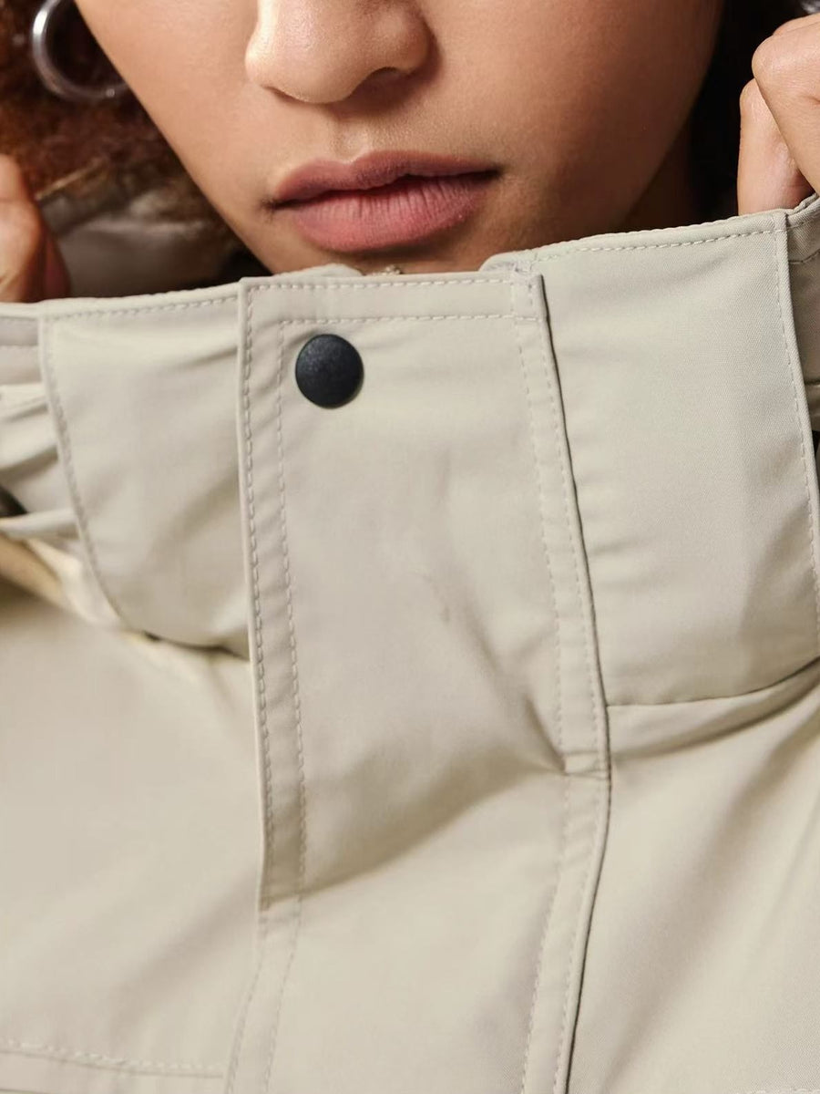 REMEDY Logo Print Backpacking Trench Coat