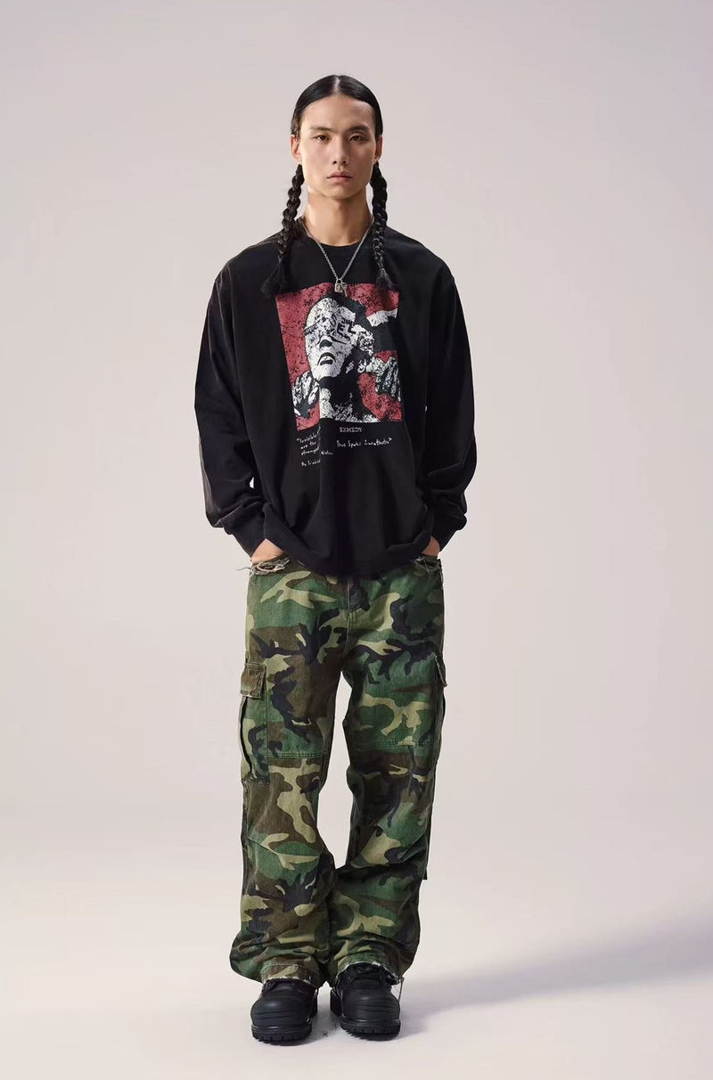 REMEDY Retro Patchwork Camouflage Pants